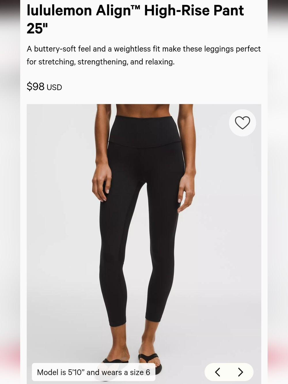 lululemon Align 25" High Rise Leggings